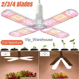 24/36/48W LED pliable élèvent la lumière spectre complet E27 plante pliante lumière de croissance ampoule Phytolamp pour plantes d'intérieur semis de fleurs YQ230926 YQ230926