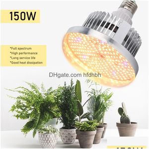 Cultiver les lumières 260 LEDS LUMIÈRE FL Spectrum 150W Plante blanche chaude Phyto lampe LED BB pour les plantes Fleurs Jardin intérieur Tente de culture Greenho Dhfv1