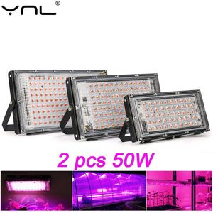 GROEP LICHTEN 2PCS/LOT 50W LED GROW LICHTEN AC 220V Volledig spectrum PHYTOLAMP VOLLEDIG BEREIK LED -lampen voor planten SMD 2835 GROEI BOOMLICHT INDOOR P230413