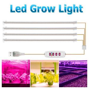 Luces de cultivo 30/50 cm Regulable para interiores Led Grow Light Phyto Lamp Timer con kits hidropónicos de potencia Lámpara de espectro completo para plantas de cultivo en interiores P230413