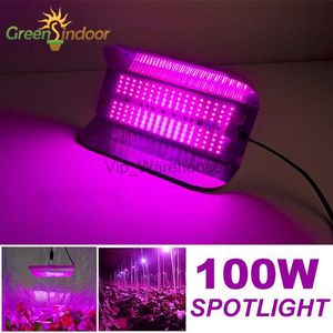 Grow Lights 50W 100W Phytolamp pour plantes 136 LED élèvent la lumière 380-840nm projecteur extérieur Kit hydroponique intérieur lampe de culture en serre YQ230926