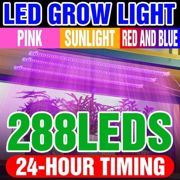 Grow Lights 5V Phytolamp para plantas Full Spectrum Led Lights Indoor Phyto Lamp USB Plant Grow Sunlight Greenhouse Hydroponics Growing System P230413