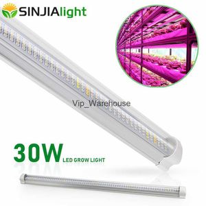 Grow Lights 60 cm T8 Tube LED à spectre complet élèvent la barre lumineuse 30 W 300 LED bande de lampe de croissance de plantes pour la culture hydroponique d'aquarium de légumes de fleurs poussent la tente YQ230926 YQ230926