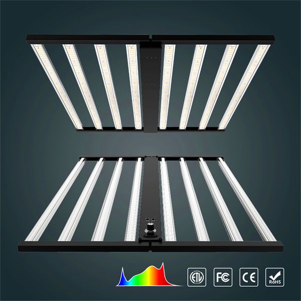 Cultiver des lumières 640W Pro 1400-1600ppf Bloomevg-08C Samsung LM281B 3500K Grow Light LED Lampe de croissance de la plante à écran complet Spectrum Hydroponic