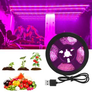 Grow Lights DC 5V USB LED Grow Light Strip Lamp Full Spectrum Fitolampy Pour Légumes Fleur Semis Plant Light Tent Growing Phyto Lamps P230413