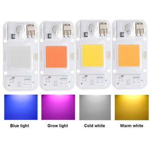 Grow Lights Driverless LED COB Lamp AC 220V 50W DOB Beads Smart IC Sin necesidad de controlador DIY Full Spectrum Plant Grow Bombilla Reflector P230413