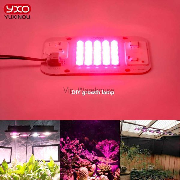 Luces de cultivo Driverlesslm283b rojo 660nm Led Grow Light Chip DOB AC COB Módulo 50W Lámpara Cuentas No necesita controlador para planta de interior YQ230927