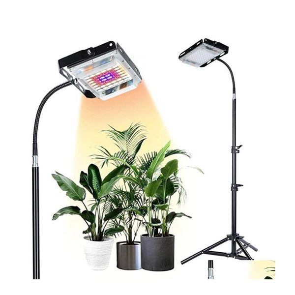 Grow Lights Fl Spectrum Grow Light avec col de cygne flexible réglable plus long trépied pieds support bureau LED plante pour plantes hautes Drop276h