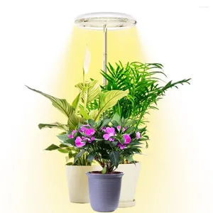 Cultivez des lumières lampe à fleurs polyvalente lumière à spectre complet d'intérieur minuterie réglable hauteur luminosité 3 Modes pour une croissance optimale des plantes