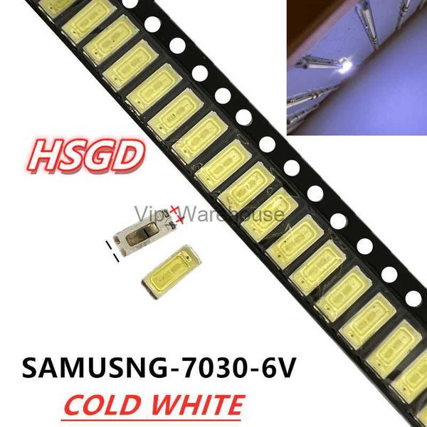 Lampes de culture pour réparation Samsung LCD TV LED rétro-éclairage Article lampe SMD LED 7030 6 V lumière blanche froide 1000 pcs/lot diode électroluminescente YQ230927