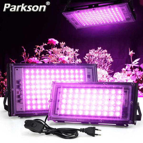 Grow Lights LED à spectre complet élèvent la lumière PhytoLamp pour les plantes tente fleur ensemencement 50W AC 220V gamme lampe projecteur extérieur cultiver Phyto Box P230413