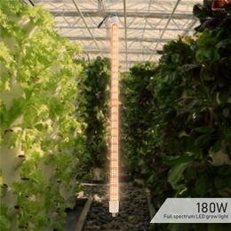 Luces de cultivo, luz Led de espectro completo, 90W, 180W, tubo de lámparas Phyto, barra de lámpara, flores hidropónicas, crecimiento de plantas vegetales