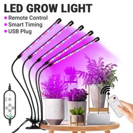 Luces de cultivo Goodland Led Grow Light con control USB Phytolamp Lámpara de planta de cultivo interior de espectro completo para floración de plantas hortícolas P230413