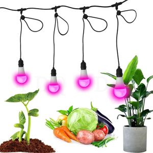 Kweeklampen groeien LED -gloeilamp voor binnenplanten Volledig spectrum E27 LED PHYTOLAMP 220V UV -lamp voor hydrocultuurgroeilicht voor zaailingen P230413