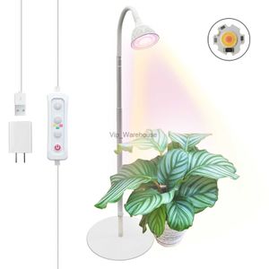 JCBritw Lampe de culture LED de bureau sur support pour plantes d'intérieur, lumière de croissance au sol, variable avec fonction minuterie, couleur commutable, complète YQ230926