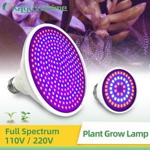 GROEP LICHTEN KPS 220V/110V E27 LED GROW BULB Volledig spectrum 3W 4W 30W 50W indoor plantenlamp UV Bloem Zaailing Hydroponisch LED -groei Licht P230413