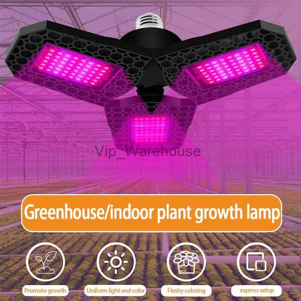 Luces de cultivo LED E27 Lámpara de crecimiento de plantas Lámpara espectral plegable rojo-azul Lámpara de plántulas de plantación de trébol 360 Disipación de calor omnidireccional YQ230926