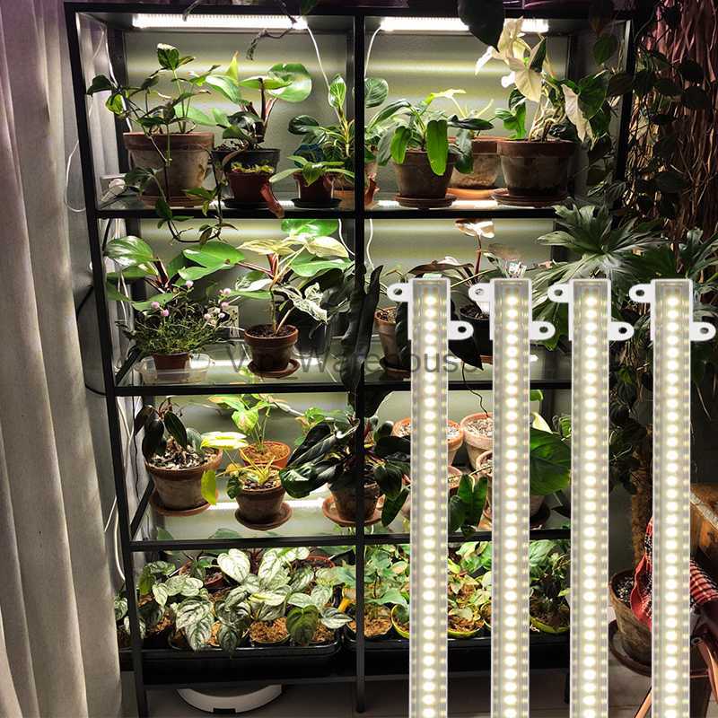 Grow Lights LED Grow Light AC220V Greenhouse Growing Lamp for Plants Seeds 3500K Indoor Full Spectrum Plant Light 2/3/4 Strips with Timer YQ230927