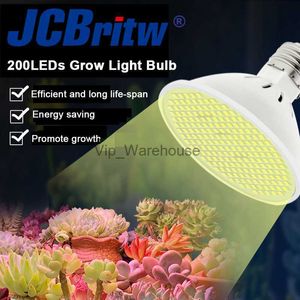 Cultivez des lumières LED élèvent l'ampoule 200led E27 ampoule de plante blanche 3000K spectre complet pour les plantes d'intérieur à effet de serre Cultivo hydroponique YQ230926