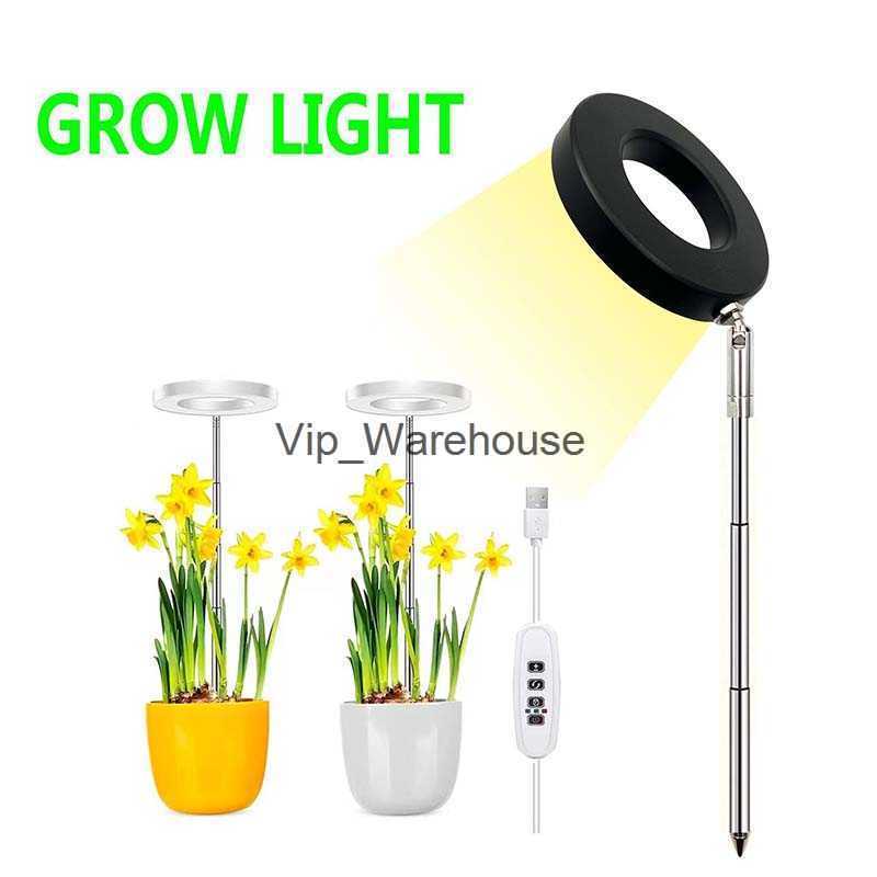 Grow Lights LED Grow Light Full Spectrum Plant Growth Light USB 5V Height Adjustable Dimmable Growing Lamp with Timer for Indoor Plants Herb YQ230927 YQ230927