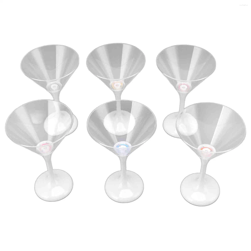 Grow Lights Martini Glasses With Flashing - Perfect For Parties!