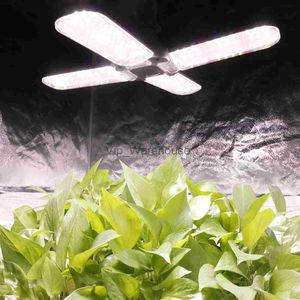 Luces de cultivo Nuevo espectro completo 48W Luz de cultivo LED plegable Espectro completo E27 Luz de cultivo de plantas Bombilla Phytolamp para tienda de cultivo interior Plántula YQ230927