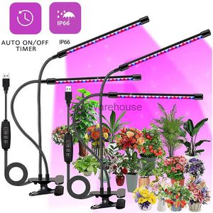 Grow Lights New Phyto Culture Light LED lampe USB Spectre complet 5V Fitolampy avec contrôle Phyto Light Plante Fleur Fleur intérieure Box de culture YQ230926