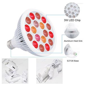 Luces de cultivo lámpara de terapia de luz roja antienvejecimiento 38 bombillas 630nm 660nm infrarrojo cercano 810nm 830nm 850nm LEDGrow LightsGrow