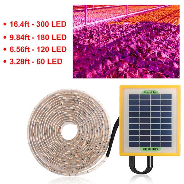 Grow Lights Solar LED Plant Grow Light Strip Full Spectrum 5V 5W Phyto Lamp para Flower Grow Iluminación interior Carpa hidropónica Bombilla impermeable P230413