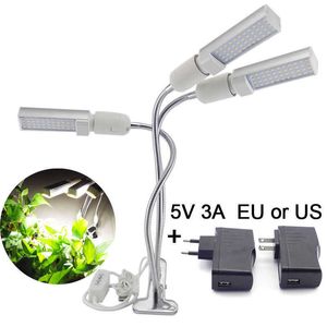 Grow Lights sunlike 5V USB timing 44 LED Plant Grow Light Full Spectrum Bulb Phyto Lamp Kit de culture Croissance pour graines Flower growbox tente P230413