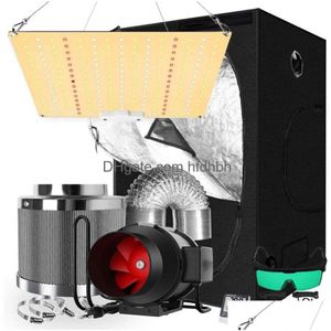 GROEP LICHTEN Tentbox FL Spectrum 300-2000W LED-installatie Lightaddindoor Hydroponic SystemAdd4/5/6 ventilatorkoolfilter Ventilatie Druppel del Dhvwa