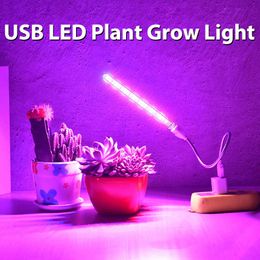 Grow Lights USB LED Grow Light Flexible LED Full Spectrum Plant Lampe Fleur Semis Croissance Lumière Phyto Lampe Hydroponique Éclairage Fitolampy P230413