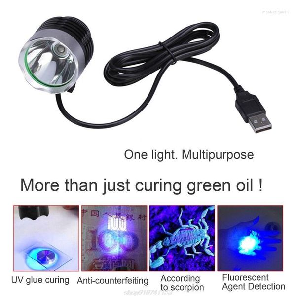 Lampe de culture à colle UV LED, en alliage d'aluminium, USB, ultraviolette, pour Circuit imprimé, écran, réparation de téléphones, ongles, livraison directe, JY21 22