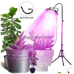 Les lumières de culture de croissance étanche lampe à la plante LED LEMPL FL Spectrum Phytolamp avec support Phyto Greenhouse Veg Flower Tent Drop Del Dhek2