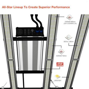 Grow Lights Wholesale Custom 630W Intérieur Gardening and Hydorponics Plants LED Spectre complet