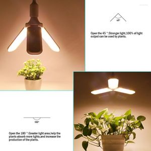 Grow Lights X Led Light 150W Warm Full Spectrum Plant Double Lampe Ampoules Lustre Pour La Culture Hydroponique Intérieure