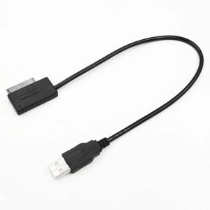 Grwibeou USB 2.0 à Mini SATA II 7 + 6 Câble convertisseur adaptateur 13pin pour le convertisseur de disque de convertisseur DVD CD / DVD