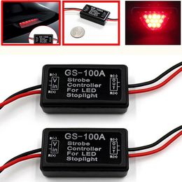 GS-100A Flash Strobe Controller Remlicht flitselmodule voor auto-LED-remstopverlichting Lamp 12V