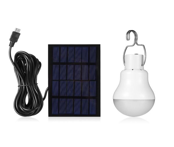 GS1200 énergie solaire LED ampoule 15 W 130lm Portable LED tente ampoule lampe ménage en plein air Camping randonnée lampe jardin lampadaire 4018841