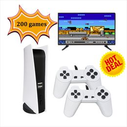 GS5 Game Station 5 Mini TV Video Games Console G155 Retro 8 bit gaming box met 200 klassieke AV-uitvoer met dubbele bekabelde controllers