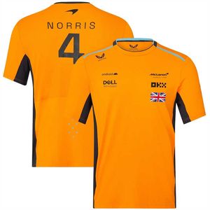 Gsby 2024 Formule 1 Herenmode T-shirts F1 Racing Team McLaren Lando Norris Kleding Oversize t-shirt Korte mouw T-shirt Ademend Sneldrogend Top