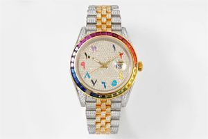 GSF Top Mens Watch Diamond Watch 3235 Mechanische beweging Horloges Sapphire krasbestendige glazen diameter 41 mm 904L Fijne stalen kas horlogeband