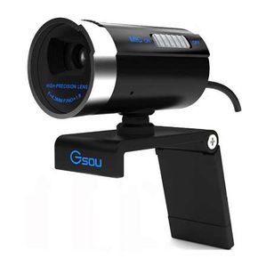 Webcam Gsou A20 1200 mégapixels HD USB 2.0 résolution 1600x1200 caméra PC WebCam caméra Web vidéo numérique avec micro pour Skype MSN