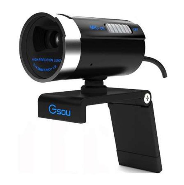 Webcam Gsou A20 1200 mégapixels HD USB 2.0 résolution 1600x1200 caméra PC WebCam caméra Web vidéo numérique avec micro pour Skype MSN