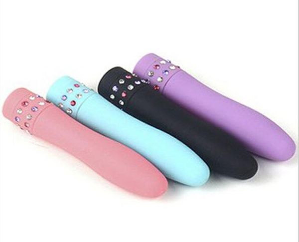 Gspot Vibradores de diamante potentes impermeables Mini masajeador Clit AV Vibrador juguetes sexuales para adultos para mujeres productos sexuales 1661512