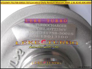 GT2256V 751758-0001 707114-0001 751758 707114 Turbo turbo voor Iveco Dagelijks 3.5 6.5 Renault Mascott 00- 8140.43K.4000 2.8L