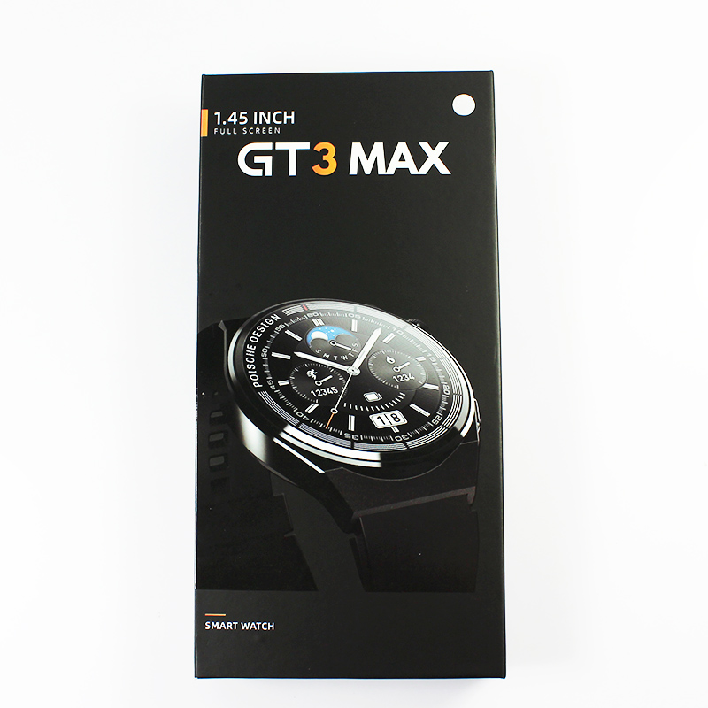 GT3 Max Smartwatch NFC Pagamento Bluetooth Chamada de música Relógio de pulso de carregamento sem fio Bateria de longa duração Assistente de voz Relógio inteligente de moda GT3 Max
