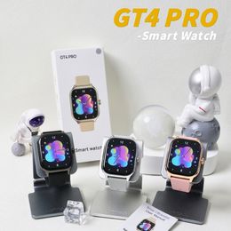 GT4 Pro Smart Watch 2024 2.1 pulgadas de pantalla grande Relog Watch Fashion HD Bluetooth Call GT4 Pro Sports IP68 Implay Smartwatches