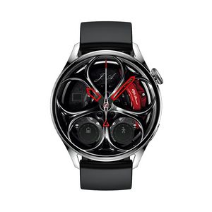 GT5 1.28 pouces affichage rond Smartwatch Nfc Fitness coeur reloj inteligente moniteur de fréquence sans fil charge montre intelligente