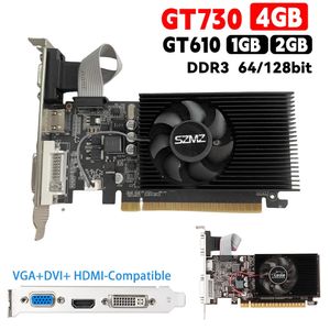 GT730 4GB DDR3 Gaming Grafische Kaart Desktop Video met Compatibele VGA DVI-poort Computer Koelventilator 240318